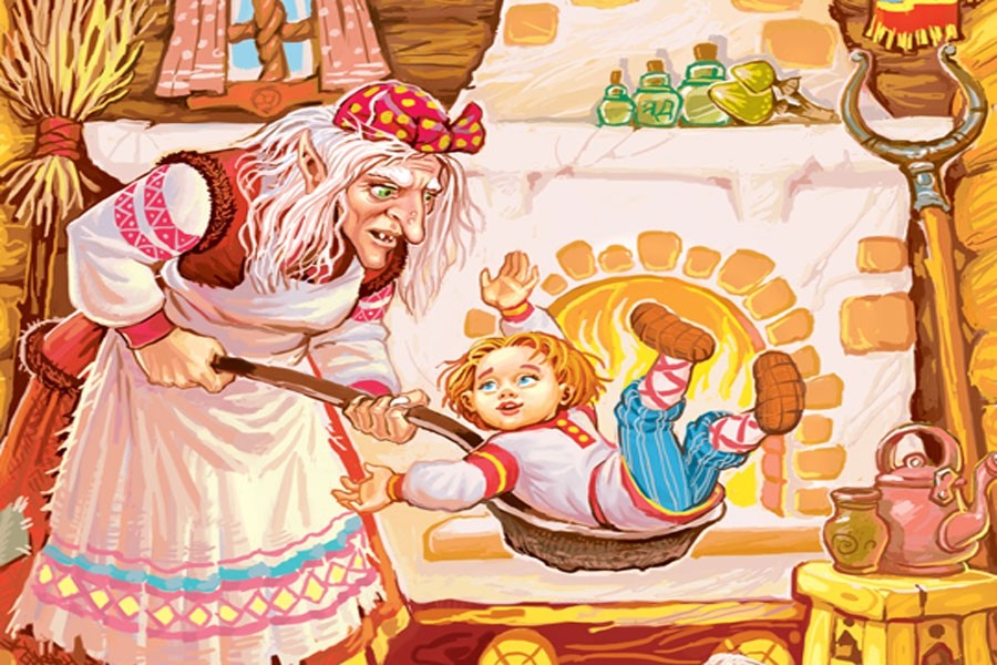 Баба-яга и жихарь русская народная сказка читать онлайн текст