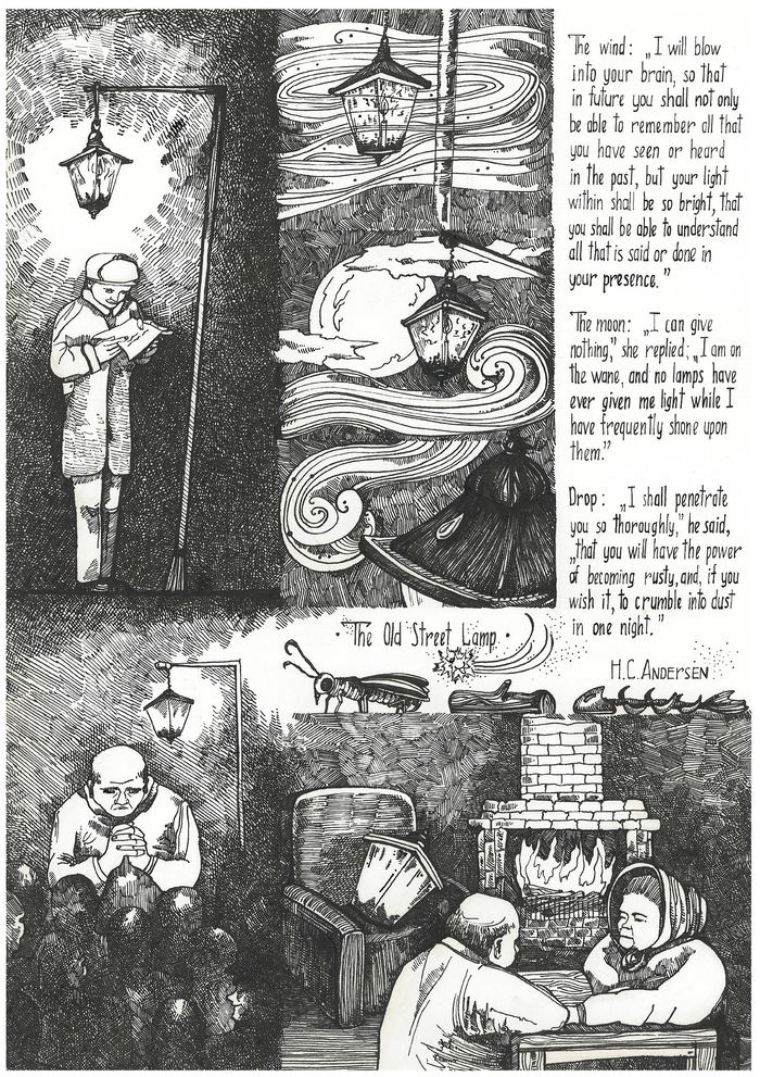 Читать сказку старый уличный фонарь - ганс христиан андерсен, онлайн бесплатно с иллюстрациями.