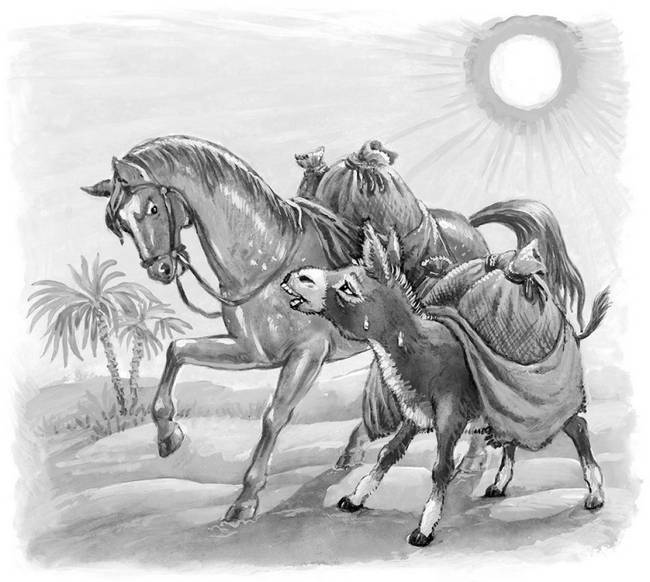 «лошадь и осёл» иван хемницер: читать текст, анализ, мораль басни