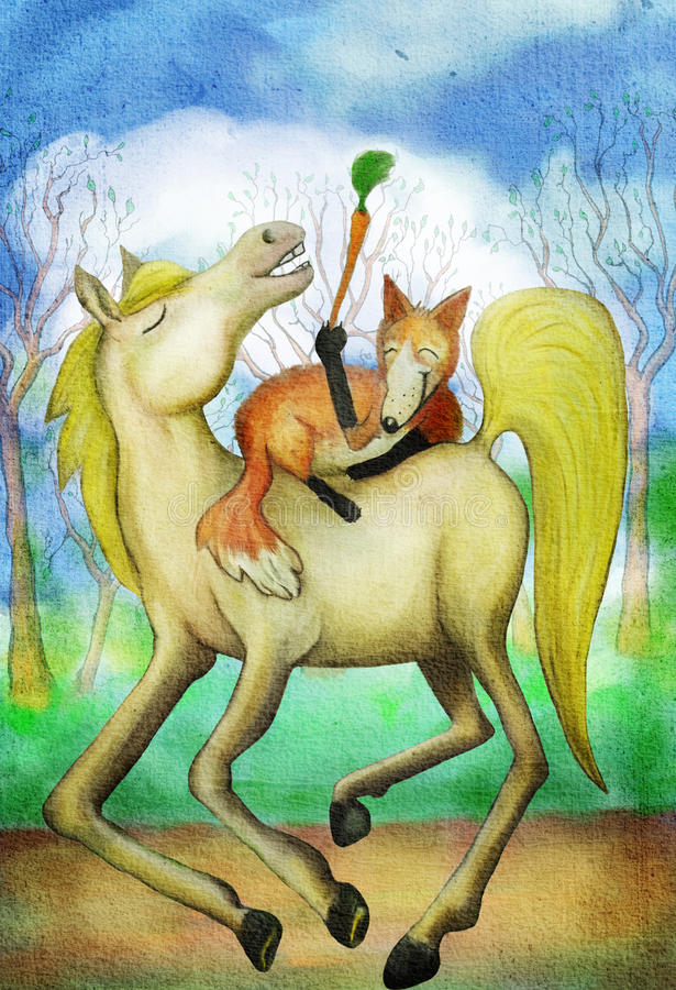 Лиса и лошадь