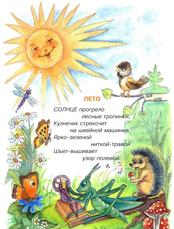 Стихи про лето для детей 5-6 лет