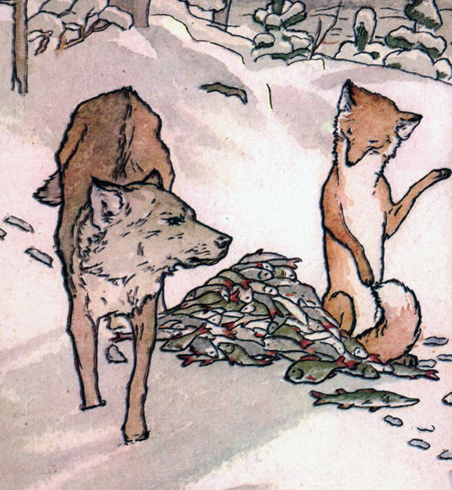 Русская народная сказка «лисичка — сестричка и волк»