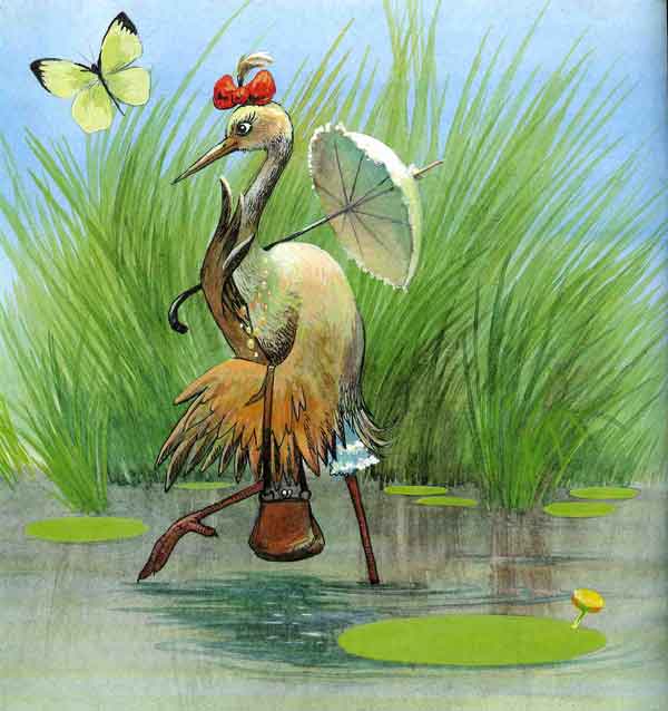 Читать сказку журавль и цапля - русская сказка, онлайн бесплатно с иллюстрациями.