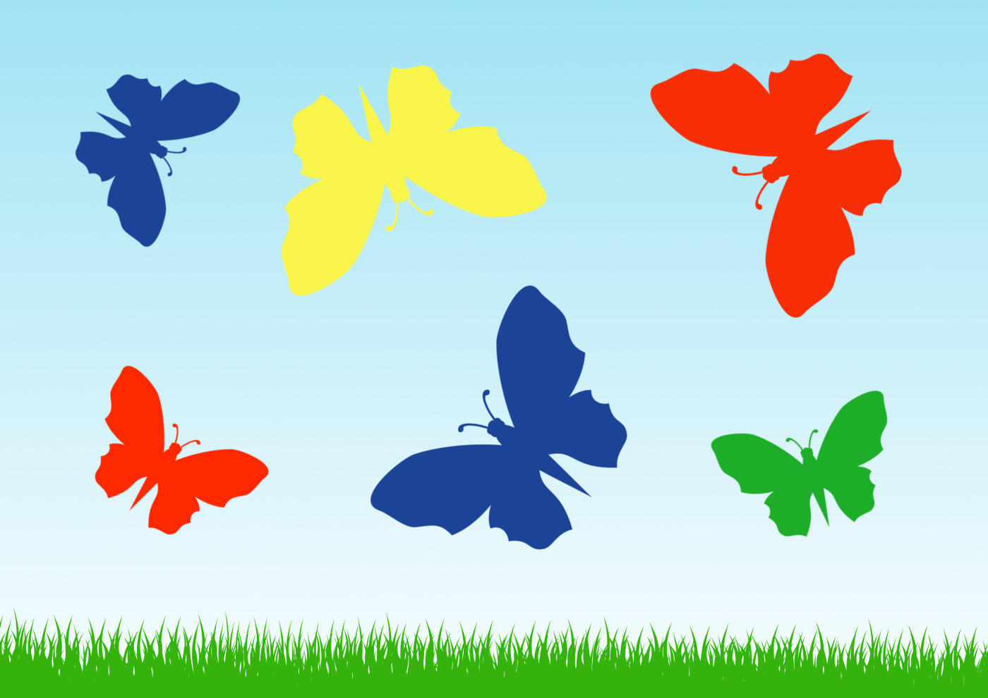 Расцветка бабочек для детей