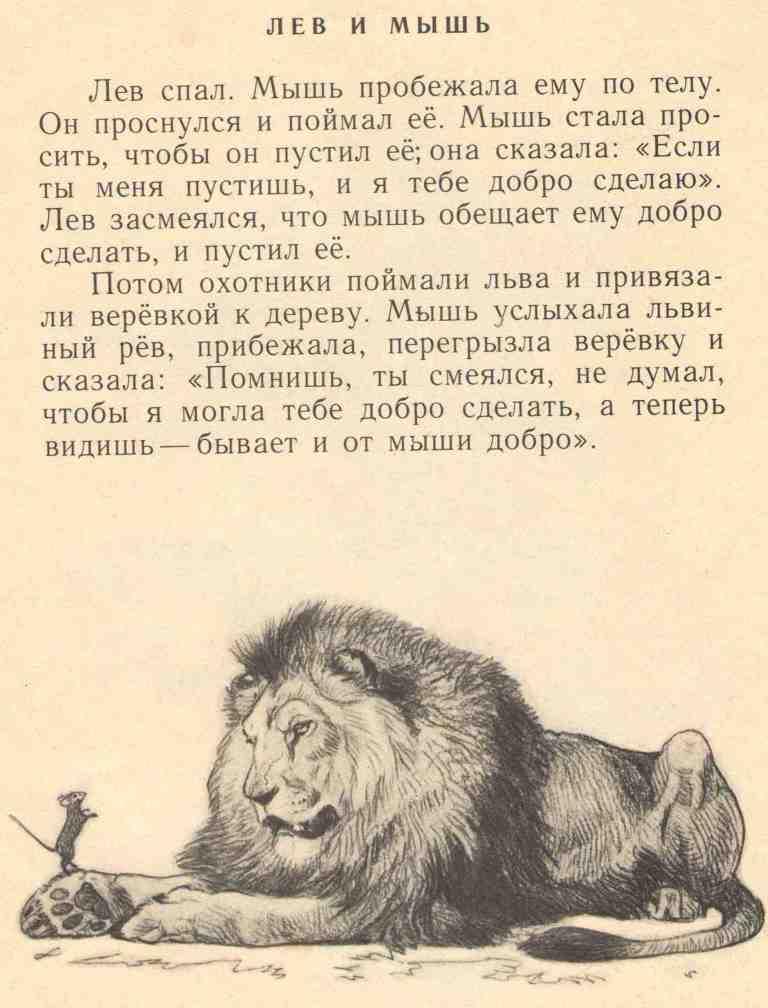 Иван крылов: «лев и лисица» (басня) читать текст полностью и анализ / мораль