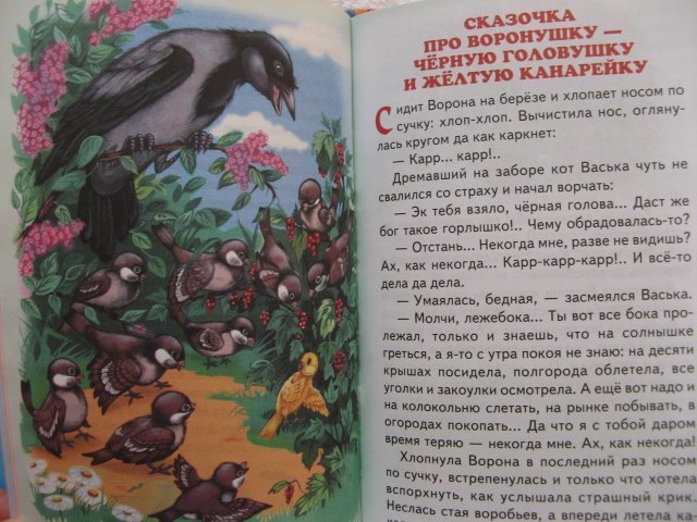 Мамин-сибиряк «сказочка про воронушку - чёрную головушку и жёлтую птичку канарейку» читать