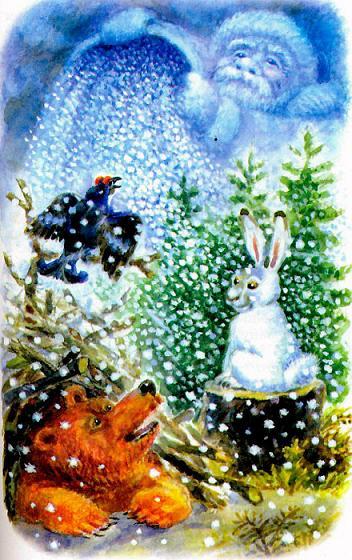 Заяц, косач, медведь и весна - бианки в.в. сказка о приходе весны.