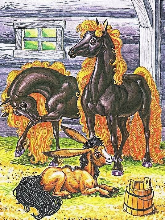 Читать сказку волшебный конь - русская сказка, онлайн бесплатно с иллюстрациями.