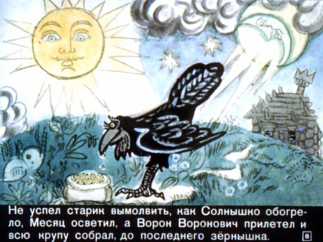 Сказка «солнце, месяц и ворон воронович»