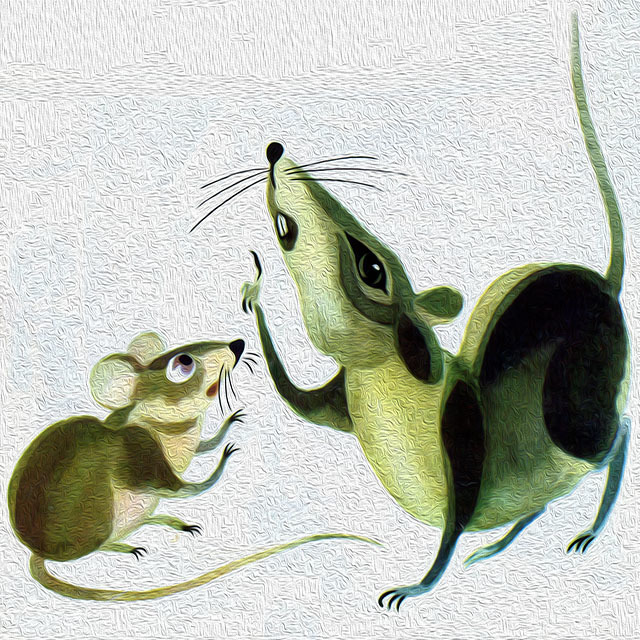 Мышь и крыса крылов басня с иллюстрациями